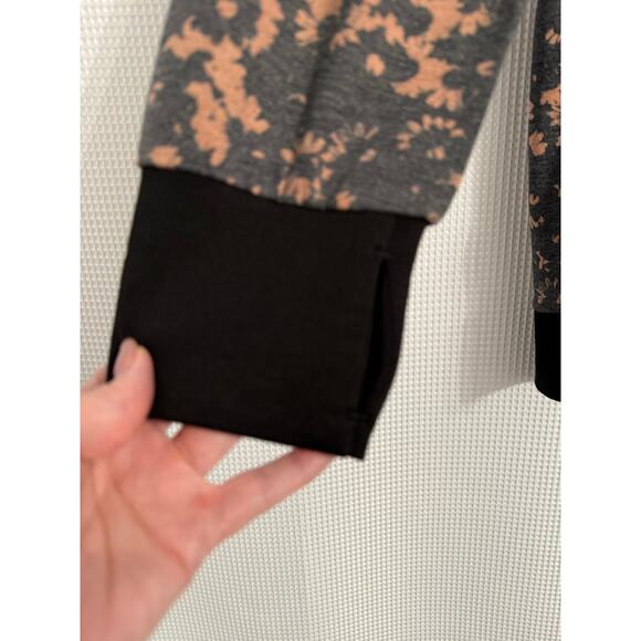 Cuddl Duds New Women's Cottagecore Retro Floral Lounge Comfy 1/2 Zip Pullover M - Picture 6 of 12